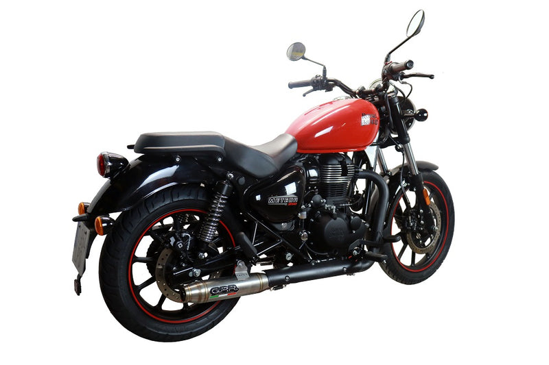 GPR Exhaust System Royal Enfield Classic 350 2021-2023, Deeptone Inox, Slip-on Exhaust Including Link Pipe and Removable DB Killer