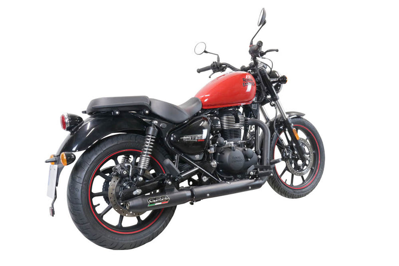 GPR Exhaust System Royal Enfield Classic 350 2021-2023, Deeptone Nero, Slip-on Exhaust Including Link Pipe