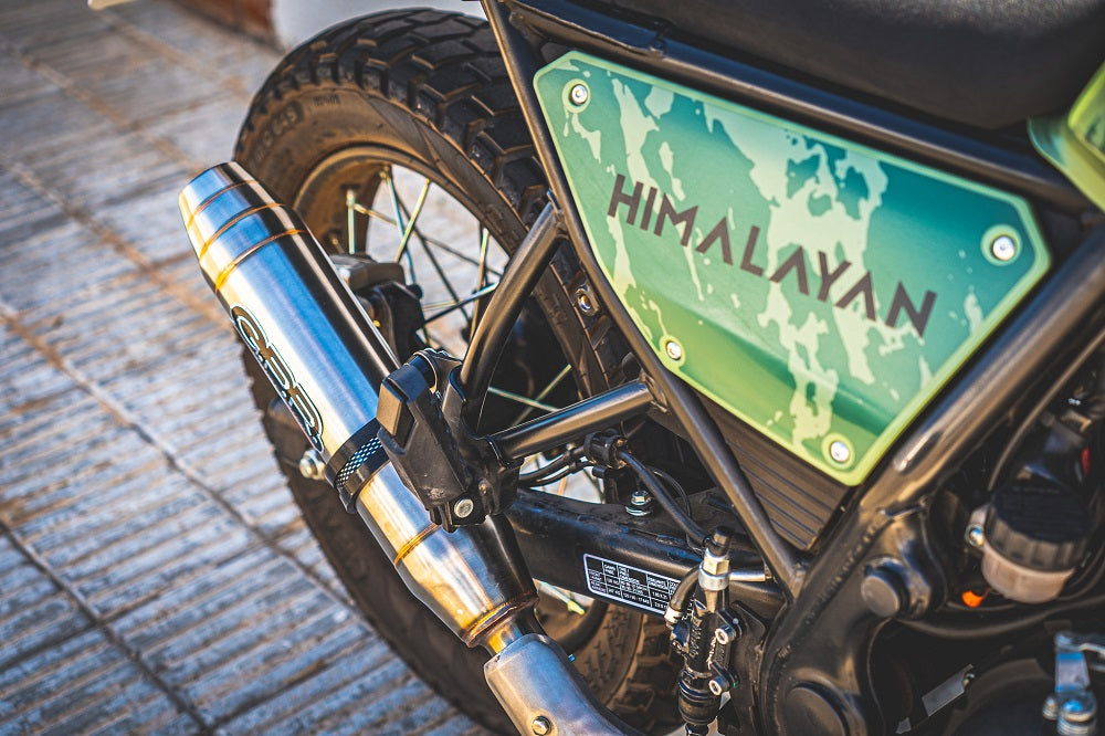 GPR Exhaust System Royal Enfield Himalayan 410 2021-2023, Deeptone Inox, Slip-on Exhaust Including Link Pipe