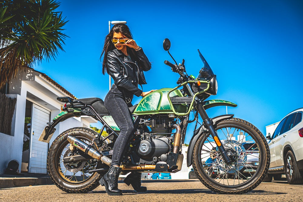 GPR Exhaust System Royal Enfield Himalayan 410 Diam.36mm 2017-2020, Deeptone Inox, Slip-on Exhaust Including Link Pipe