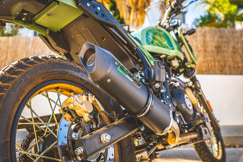 GPR Exhaust System Royal Enfield Himalayan 410 2021-2023, Furore Nero, Slip-on Exhaust Including Link Pipe