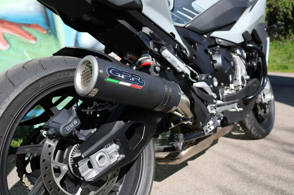 GPR Exhaust for Bmw S1000XR 2020-2023, M3 Black Titanium, Slip-on Exhaust Including Link Pipe