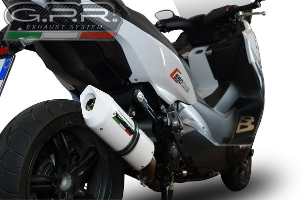 GPR Exhaust for Bmw C650 Sport 2016-2020, Albus Evo4, Slip-on Exhaust Including Removable DB Killer and Link Pipe