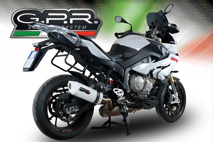 GPR Exhaust for Bmw S1000XR 2015-2016, Albus Ceramic, Slip-on Exhaust Including Removable DB Killer and Link Pipe