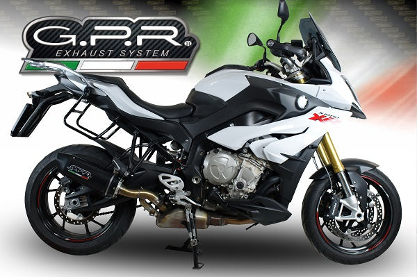 GPR Exhaust for Bmw S1000XR 2017-2019, Furore Evo4 Nero, Slip-on Exhaust Including Removable DB Killer and Link Pipe