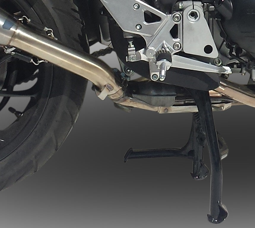 GPR Exhaust System Honda VFR800X 2017-2020, Satinox, Slip-on Exhaust Including Removable DB Killer and Link Pipe