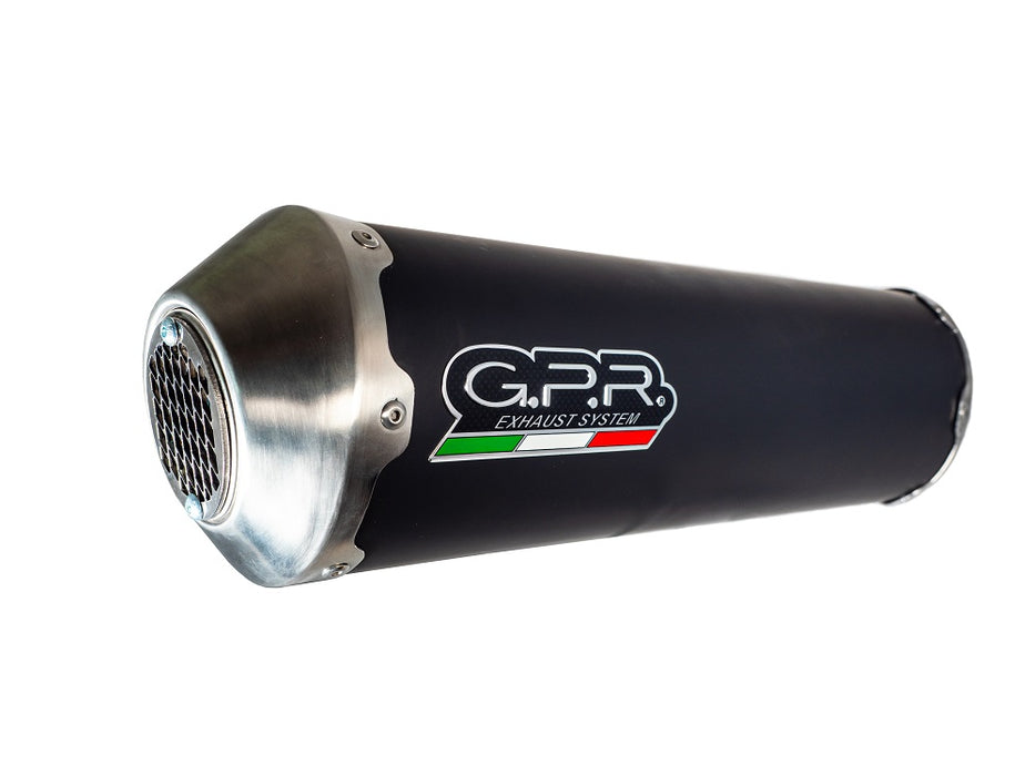 GPR Exhaust for Aprilia Scarabeo 250 I.E. 2006-2011, Evo4 Road, Slip-on Exhaust Including Removable DB Killer and Link Pipe