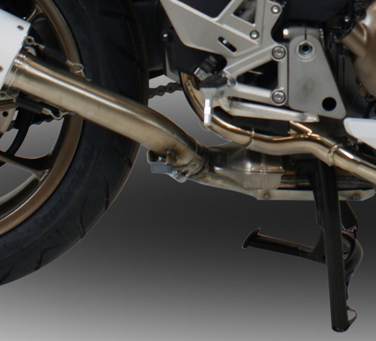 GPR Exhaust System Honda VFR800F 2017-2020, Furore Evo4 Nero, Slip-on Exhaust Including Removable DB Killer and Link Pipe