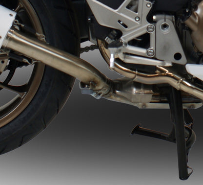 GPR Exhaust System Honda VFR800F 2014-2016, Satinox , Slip-on Exhaust Including Removable DB Killer and Link Pipe