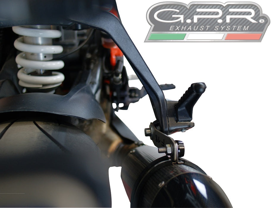 GPR Exhaust System Ktm Superduke 1290 R 2014-2016, Albus Ceramic, Slip-on Exhaust Including Removable DB Killer and Link Pipe