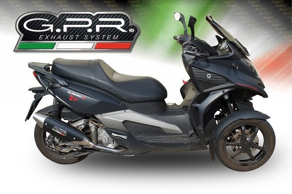 GPR Exhaust System Quadro 3 2014-2017, Power Bomb, Slip-on Exhaust Including Removable DB Killer and Link Pipe