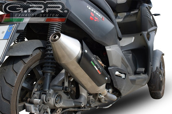 GPR Exhaust System Quadro 3 2014-2017, Power Bomb, Slip-on Exhaust Including Removable DB Killer and Link Pipe