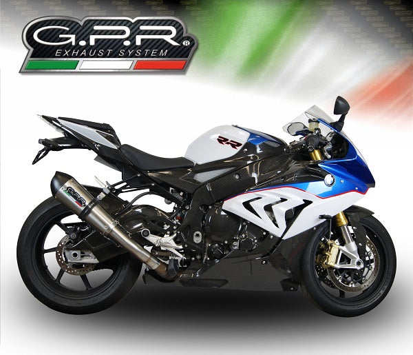 GPR Exhaust for Bmw S1000RR 2015-2016, M3 Titanium Natural, Slip-on Exhaust Including Removable DB Killer and Link Pipe