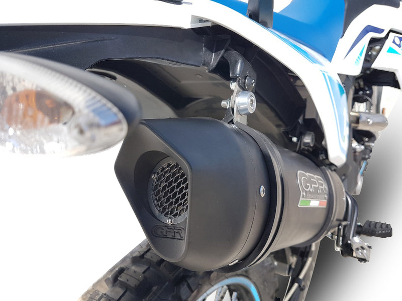 GPR Exhaust System UM Motorcycles Dsr SM - EX 125 2021-2023, Furore Evo4 Poppy, Slip-on Exhaust Including Link Pipe and Removable DB Killer