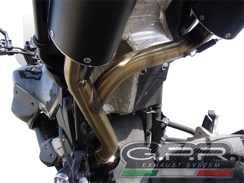 GPR Exhaust System Yamaha Xt 660 Z Teneré 2008-2016, Satinox , Dual slip-on Including Removable DB Killers and Link Pipes