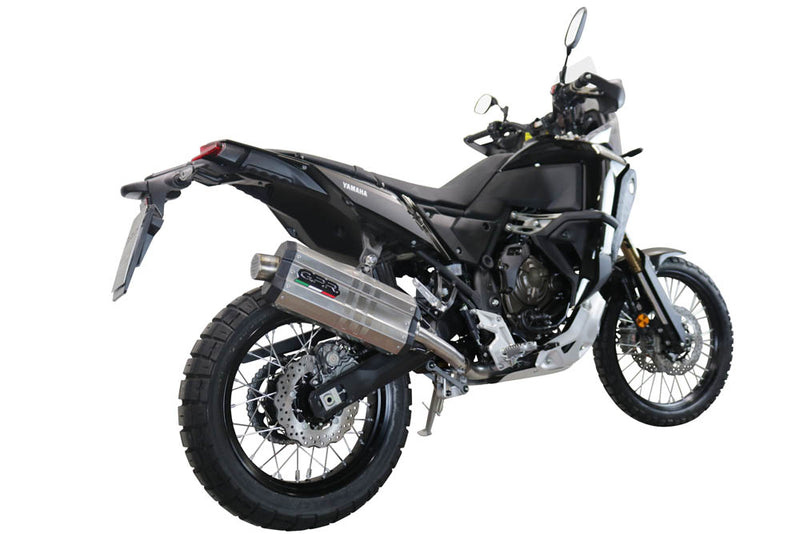 GPR Exhaust System Yamaha Tenere 700 2019-2020, DUNE Titanium, Slip-on Exhaust Including Removable DB Killer and Link Pipe