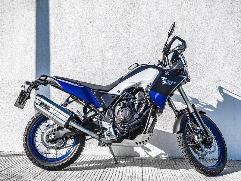 GPR Exhaust System Yamaha Tenere 700 2019-2020, Sonic Titanium, Slip-on Exhaust Including Removable DB Killer and Link Pipe