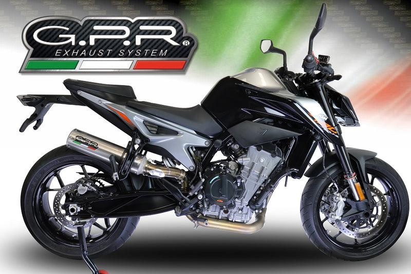 GPR Exhaust System Ktm Duke 790 2021-2023, M3 Inox , Slip-on Exhaust Including Link Pipe