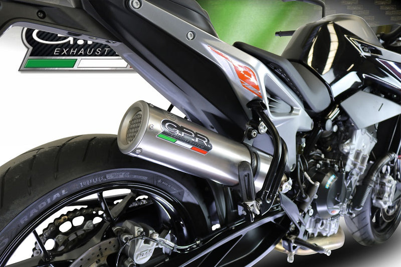 GPR Exhaust System Ktm Duke 790 2021-2023, M3 Inox , Slip-on Exhaust Including Link Pipe