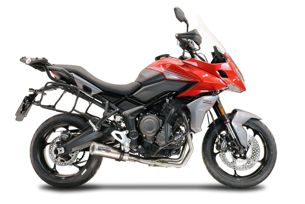 GPR Exhaust System Triumph Tiger Sport 660 2022-2023, M3 Inox , Full System Exhaust, Including Removable DB Killer