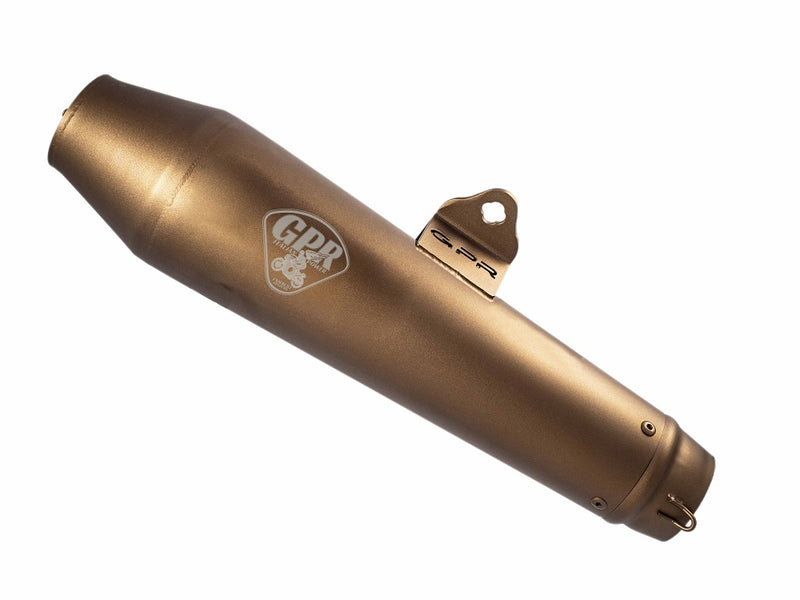 GPR Exhaust for Bmw K100 1983-1994, Ultracone Bronze Cafè Racer, Universal silencer, Including Removable DB Killer, without Link Pipe