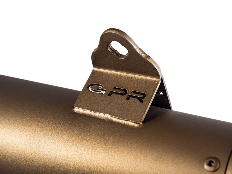 GPR Exhaust for Bmw K75 1985-1997, Ultracone Bronze Cafè Racer, Universal silencer, Including Removable DB Killer, without Link Pipe