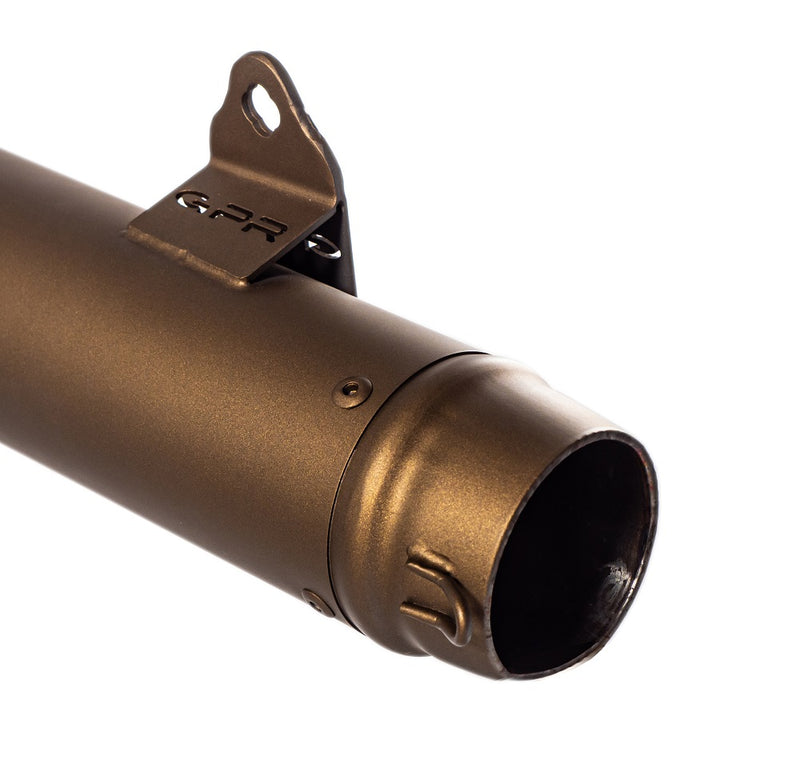 GPR Exhaust for Bmw R75 1976-1978, Ultracone Bronze Cafè Racer, Universal silencer, Including Removable DB Killer, without Link Pipe