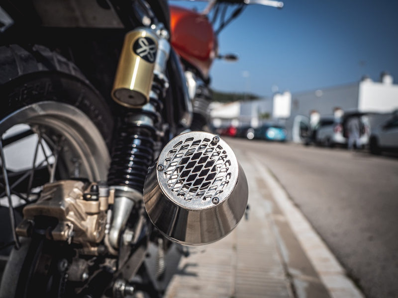 GPR Exhaust for Bmw K75 1985-1997, Ultracone Inox Cafè Racer, Universal silencer, Including Removable DB Killer, without Link Pipe