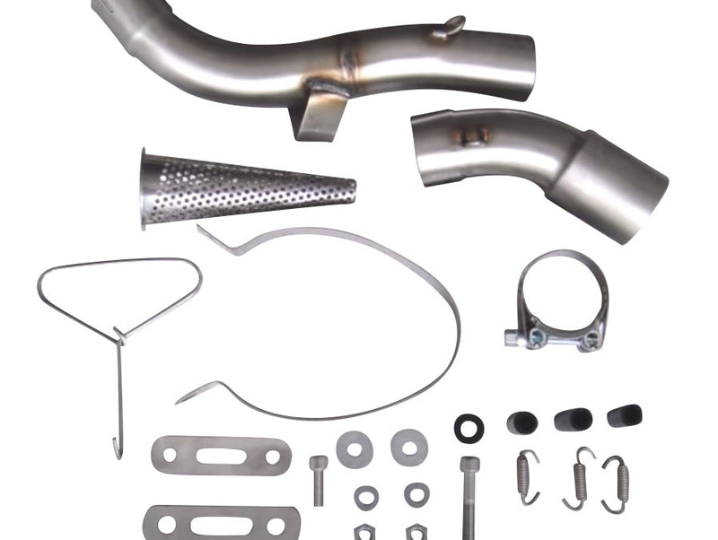 GPR Exhaust System Honda VFR1200F I.E. 2010-2016, Satinox , Slip-on Exhaust Including Removable DB Killer and Link Pipe