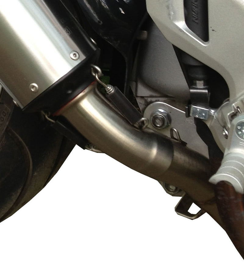 GPR Exhaust System Honda VFR1200F I.E. 2010-2016, Satinox , Slip-on Exhaust Including Removable DB Killer and Link Pipe