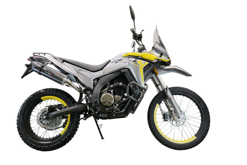 GPR Exhaust System Voge Valico 300 Rally 2022-2023, Furore Evo4 Nero, Slip-on Exhaust Including Link Pipe and Removable DB Killer