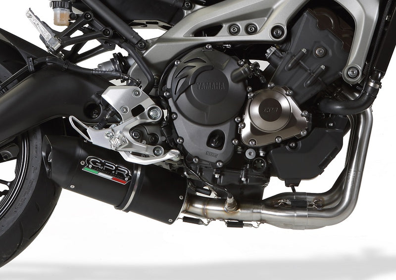 GPR Exhaust System Yamaha XSR900 2016-2020, Furore Evo4 Nero, Full System Exhaust, Including Removable DB Killer