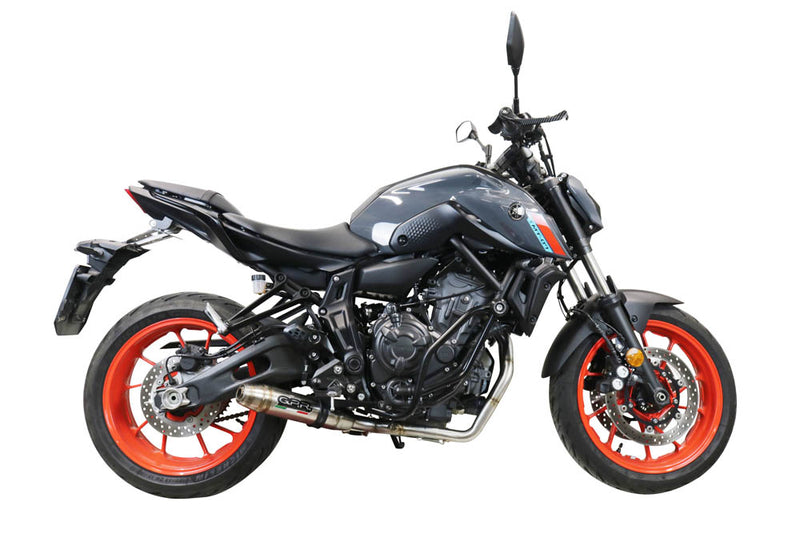 GPR Exhaust System Yamaha Xsr 700 2021-2023, Deeptone Inox, Full System Exhaust, Including Removable DB Killer