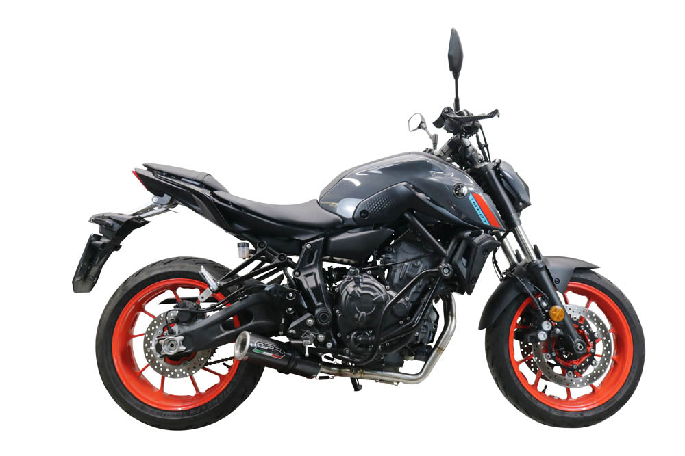 GPR Exhaust System Yamaha MT07 2021-2023, M3 Poppy , Full System Exhaust, Including Removable DB Killer