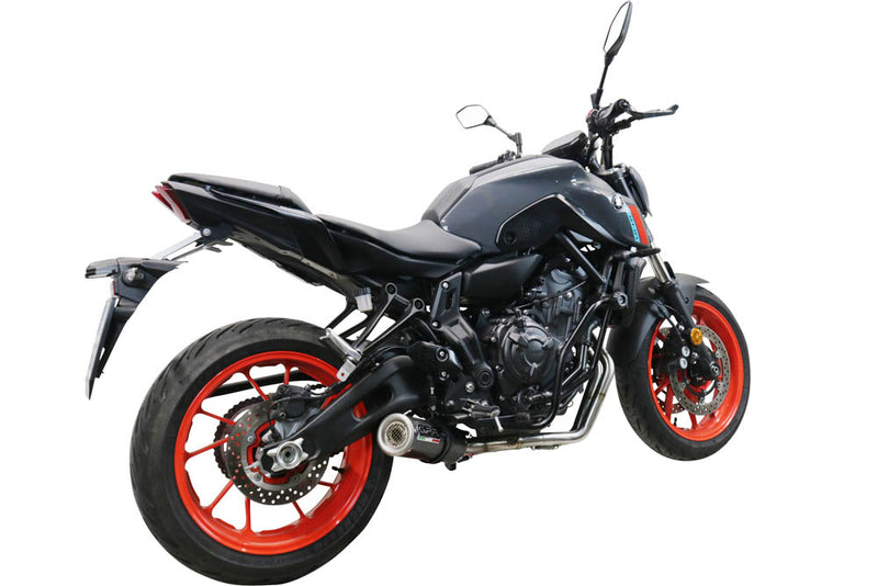 GPR Exhaust System Yamaha MT07 2021-2023, M3 Poppy , Full System Exhaust, Including Removable DB Killer