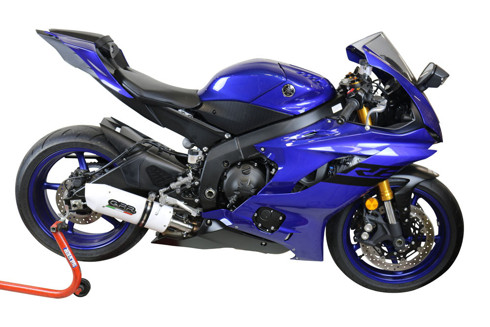 GPR Exhaust System Yamaha Yzf R6 2017-2021, Albus Evo4, Slip-on Exhaust Including Removable DB Killer and Link Pipe