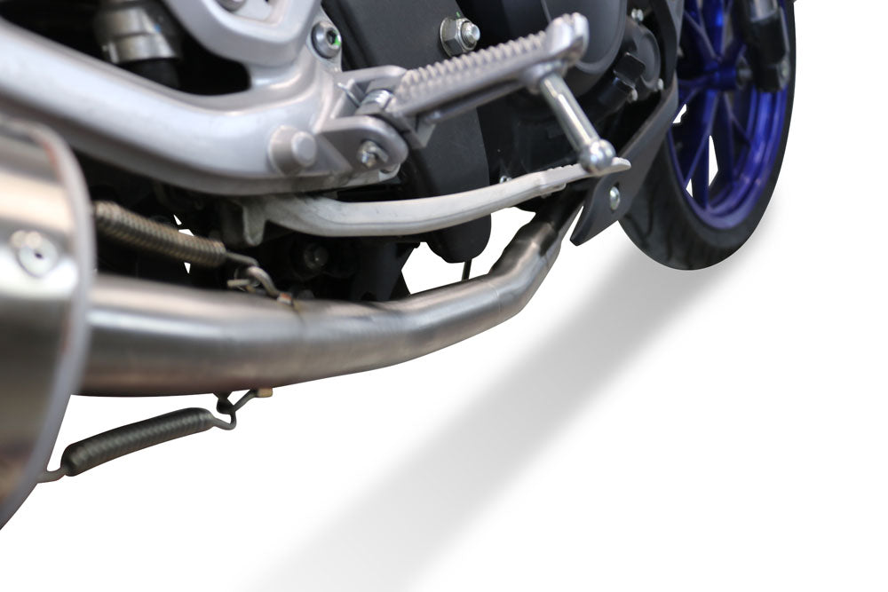 GPR Exhaust System Yamaha Mt 125 2020-2020, Satinox , Full System Exhaust, Including Removable DB Killer