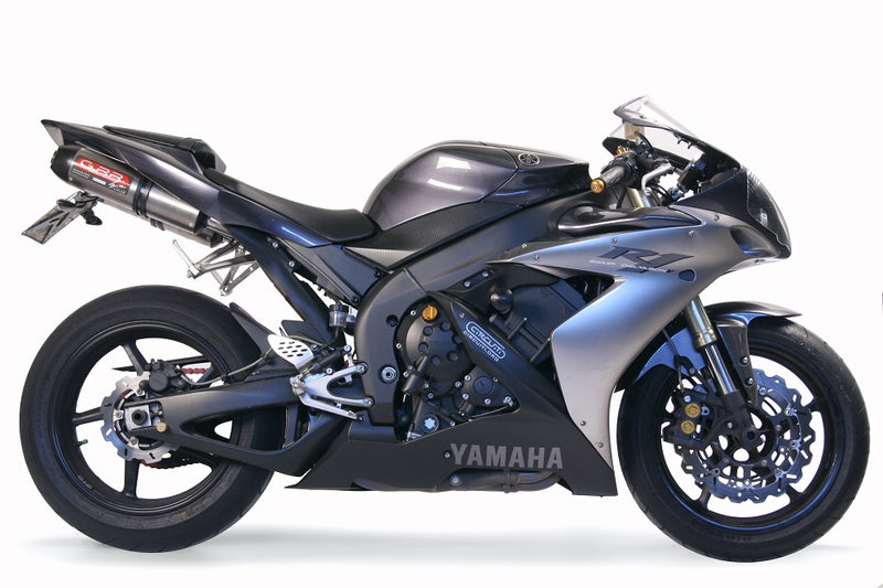 GPR Exhaust System Yamaha YZF 1000 R1 2004-2006, Gpe Ann. titanium, Mid-full System Exhaust Including dual silencers, with Removable DB Killer