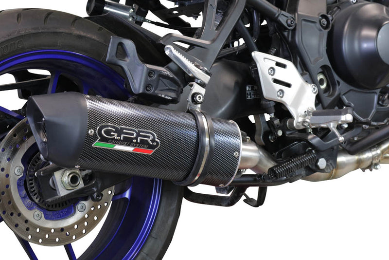 GPR Exhaust System Yamaha Tracer 900 FJ09 TR 2021-2023, Furore Evo4 Poppy, Full System Exhaust, Including Removable DB Killer