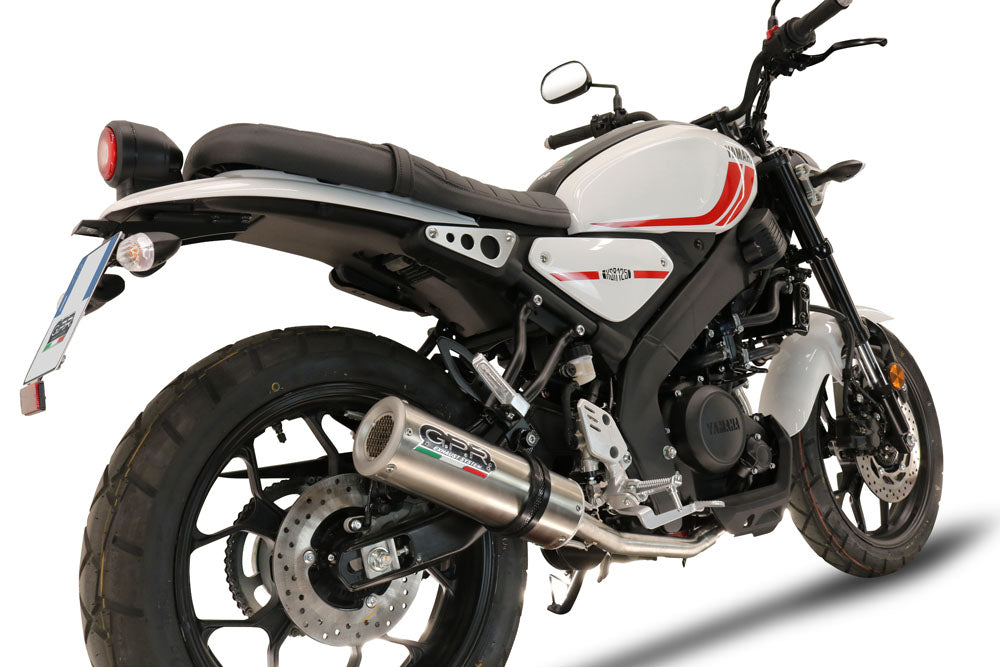 GPR Exhaust System Yamaha XSR125 2021-2023, M3 Inox , Full System Exhaust, Including Removable DB Killer