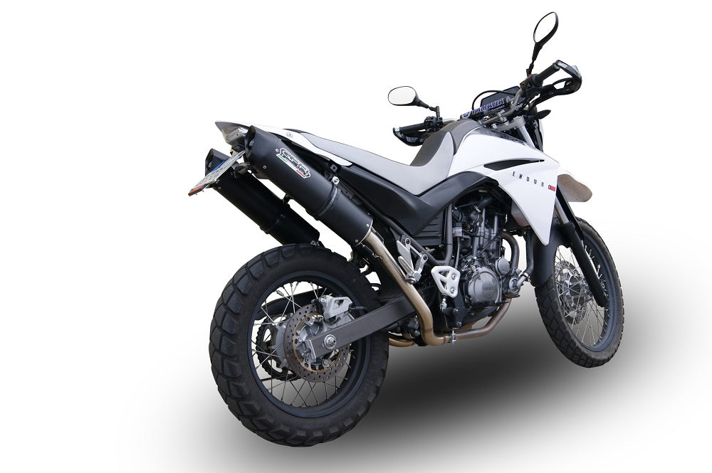 GPR Exhaust System Yamaha Xt 660 X-R 2004-2014, Furore Nero, Dual slip-on Including Removable DB Killers and Link Pipes