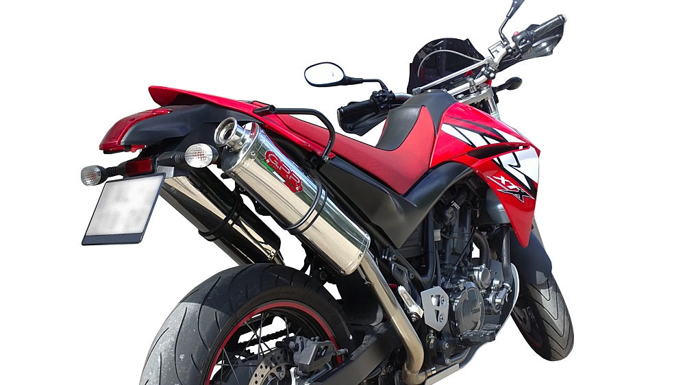 GPR Exhaust System Yamaha Xt 660 X-R 2004-2014, Trioval, Dual slip-on Including Removable DB Killers and Link Pipes