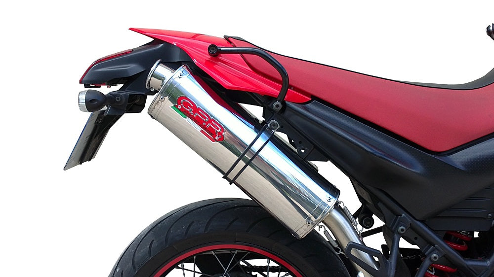 GPR Exhaust System Yamaha Xt 660 X-R 2004-2014, Trioval, Dual slip-on Including Removable DB Killers and Link Pipes