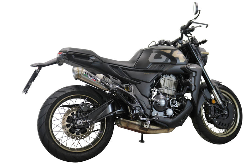 GPR Exhaust Zontes 350 X1 2022-2023, Powercone Evo, Slip-on Exhaust Including Removable DB Killer and Link Pipe