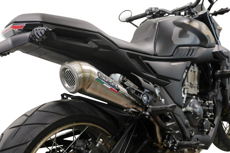 GPR Exhaust Zontes 350 X1 2022-2023, Powercone Evo, Slip-on Exhaust Including Removable DB Killer and Link Pipe