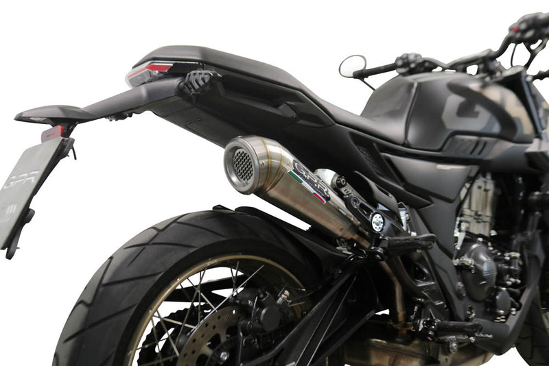 GPR Exhaust Zontes 350 X1 2022-2023, Powercone Evo, Slip-on Exhaust Including Removable DB Killer and Link Pipe