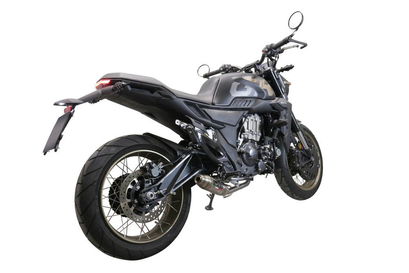 GPR Exhaust System Zontes 350 T2 2022-2023, Deeptone Inox, Full System Exhaust, Including Removable DB Killer
