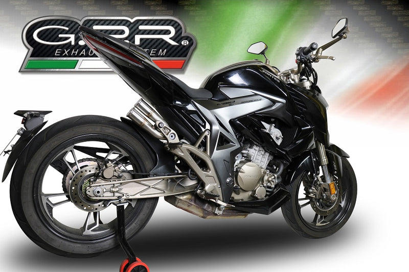 GPR Exhaust System Zontes Zx 310 2018-2020, F205, Slip-on Exhaust Including Removable DB Killer and Link Pipe