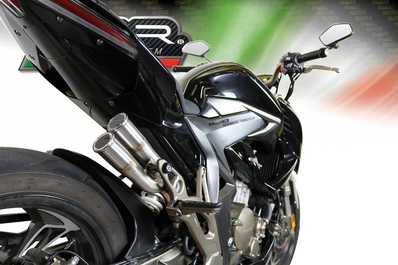 GPR Exhaust System Zontes Zx 310 2018-2020, F205, Slip-on Exhaust Including Removable DB Killer and Link Pipe