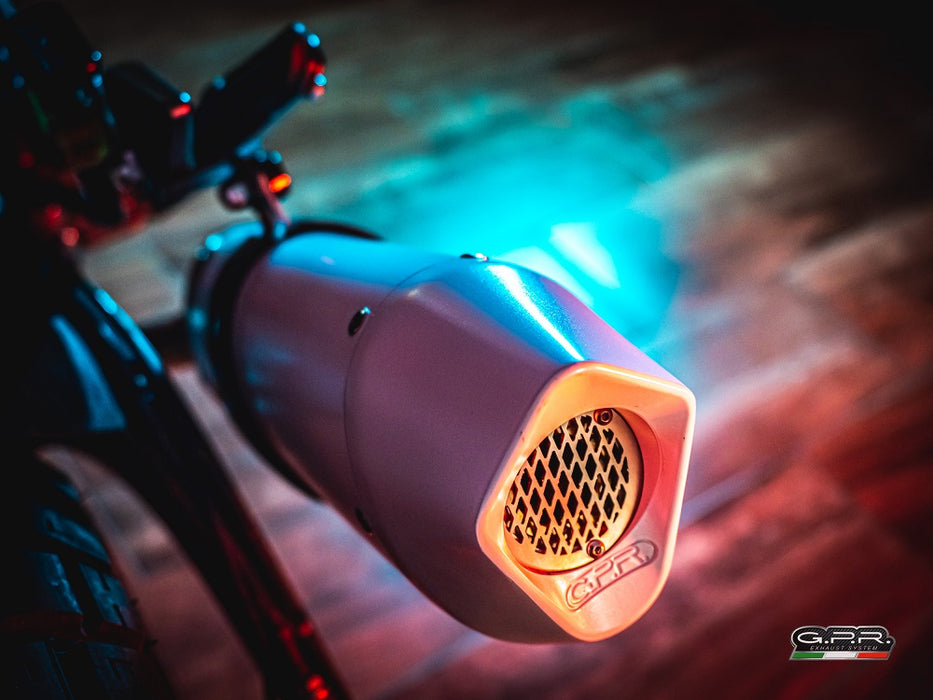 GPR Exhaust System Zontes Gk 125 2022-2023, Albus Ceramic, Full System Exhaust, Including Removable DB Killer